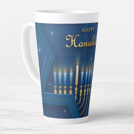 Hanoukka Latte Mug (Angle gauche)