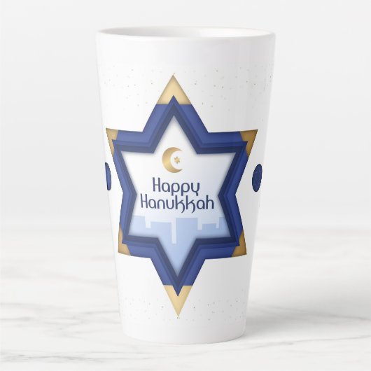 Hanoukka Latte Mug (Devant)