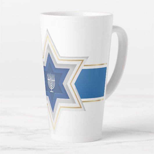 Hanoukka Latte Mug (Angle droit)
