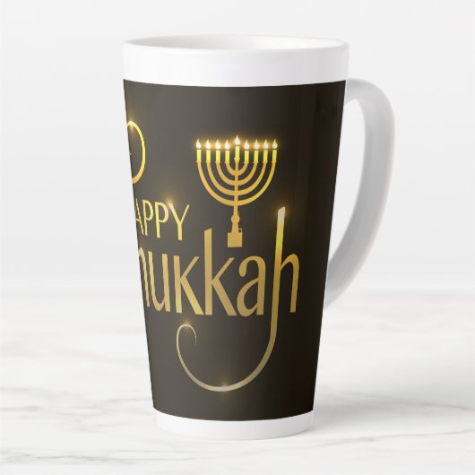 Hanoukka Latte Mug (Angle droit)