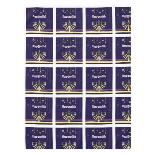 Hanoukka Linge De Cuisine Nappes À Diner (Devant)
