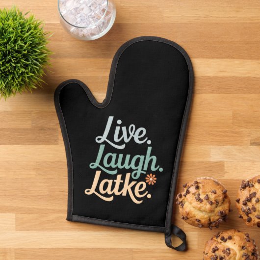 Hanoukka Live Laugh Latke Funny Holiday Family (De haut en bas)