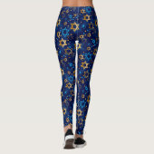 Hanoukka Menorah Blue Star de David Leggings (Dos)