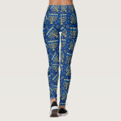 Hanoukka Menorah Blue Star de David Leggings (Dos)