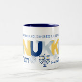 HANOUKKA Menorah Dreidel Coffee Mug (Centre)