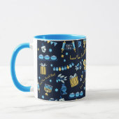 Hanoukka Menorah Dreidel Mug personnalisée (Gauche)