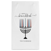 Hanoukka Menorah - Sac cadeau de vacances (Dos)