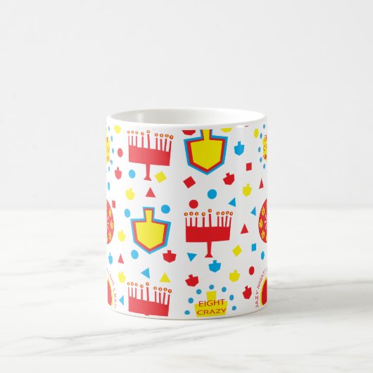 Hanoukka Mug Colorful Crazy 8 nuits (Centre)