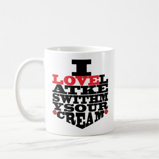 Hanoukka Mug "I Love Latkes" (Gauche)