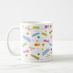 Hanoukka Mug "Parti Chanukah"<br><div class="desc">Tasse Hanoukka colorée et amusante. "Parti Chanoukah" Chanukah Mug. Créez un cadeau simple en ajoutant quelques bonbons à la tasse, enveloppez-le dans du cellophane et cravate-le avec un arc. Bon appétit ! Merci de vous être arrêté et de faire du shopping. Très apprécié. Joyeux Chanoukah/Hanoukka ! Style : Mug classique...</div>