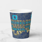 Hanoukka ODreidel 8 oz. Gobelets en papier (Recto)