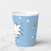 Hanoukka Penguin 8 oz. Gobelets en papier (Droite)