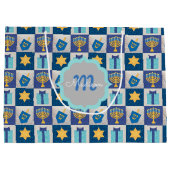 Hanoukka Quilt Sac cadeau personnalisé (Dos)