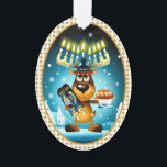 Hanoukka Reindeer célèbre Chrismukkah<br><div class="desc">This fun Hanukkah Reiner celebrates Christmas Non. Hanukkah Celebrates. Oh, non — he celebrates both Christmas AND Hanukkah!! C'est Chrismukkah ? Oui ! That's! His holiday party decor is red and green. Bleu et or. No — Uses ALL those colors ! :) And he brings his Hanukkah candles and challah...</div>
