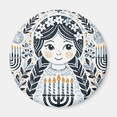 Hanoukka Sameach Brilliance Magnet : Illuminez-vou (Devant)