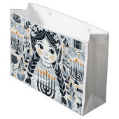 Hanoukka Sameach Celebration Cadeau Sac : Unwrap t (Devant Angle)