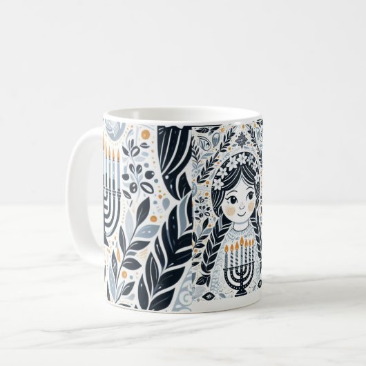 Hanoukka Sameach Glow Mug : Sip in the Spirit of C (Devant gauche)