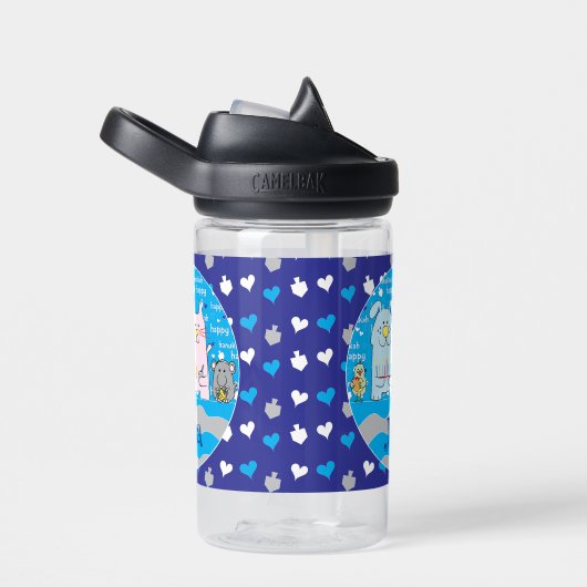 Hanoukka Souris et amis Bouteille d'eau (Arrière Complet)