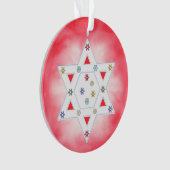 Hanoukka Star et Snowflakes Red (devant)
