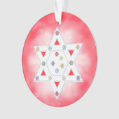Hanoukka Star et Snowflakes Red (devant)