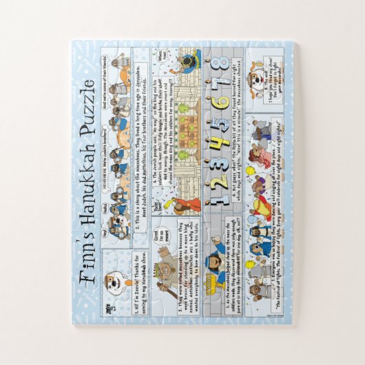 Hanoukka Story Puzzle 11 x 14 pièces surdimensionn (Vertical)