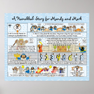 Hanoukka Story sur Poster Matt Board/Comic Strip