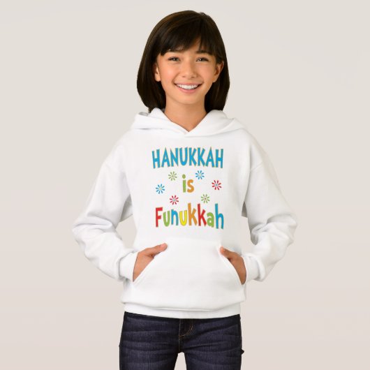 Hanoukka Sweatshirt "Hanoukka is Funukkah" (Devant entier)