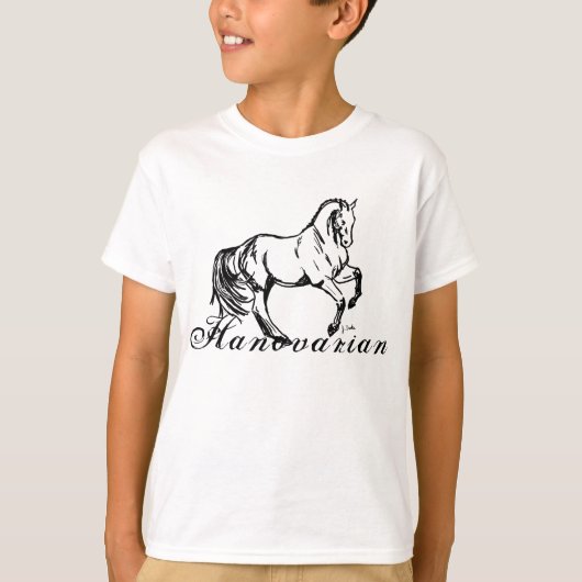 Hanovarian Horse T-shirt (Voorkant)