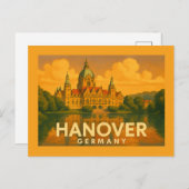 Hanover Germany City Art Briefkaart (Voorkant / Achterkant)