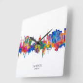 Hanover Germany Skyline Vierkante Klok (Hoek)