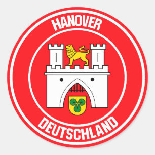 Hanover Round Emblem Ronde Sticker