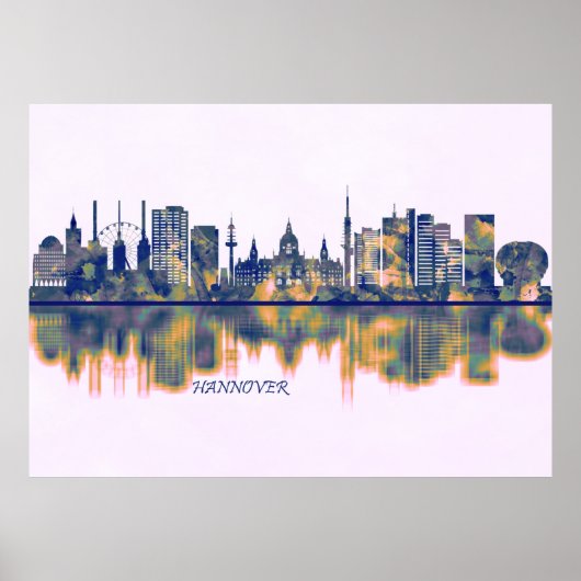 Hanover Skyline Poster (Voorkant)