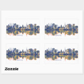 Hanover Skyline Rechthoekige Sticker (Vel)
