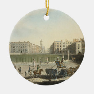 Hanover Square, gegraveerd door Robert Pollard (17 Keramisch Ornament