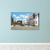 Hanover Street Uitzicht van de Post Kantoor Canvas Afdruk (Insitu (Houten vloer))