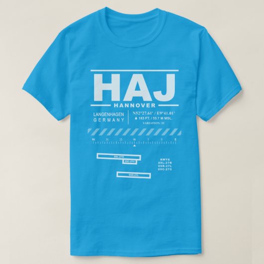 Hanovre Aéroport HAJ T-Shirt (Design devant)