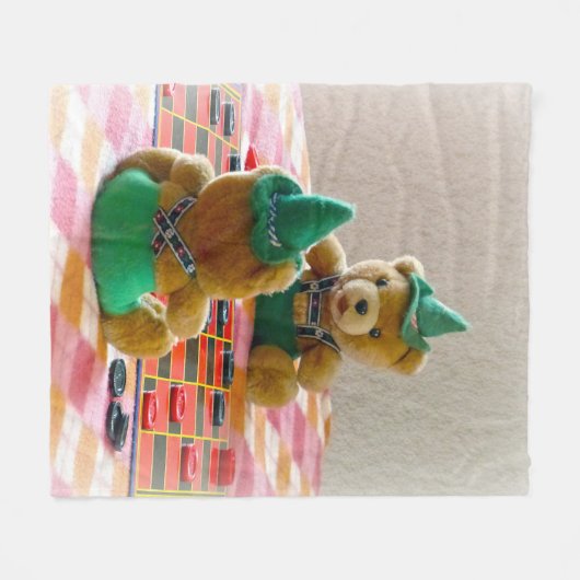 Hans and Yodel Fleece Deken (Voorkant (Horizontaal))