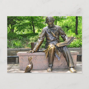 Hans Christelijk Andersen in het centrale park Briefkaart