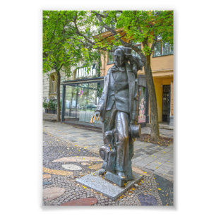 Hans Christelijk Andersen Standbeeld, Bratislava, Foto Afdruk