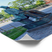 Hans Christelijk Andersen Statue, Kopenhagen Denem Poster (Hoek)