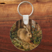 Hans Hoffmann A hare in het bos Sleutelhanger (Voorkant)
