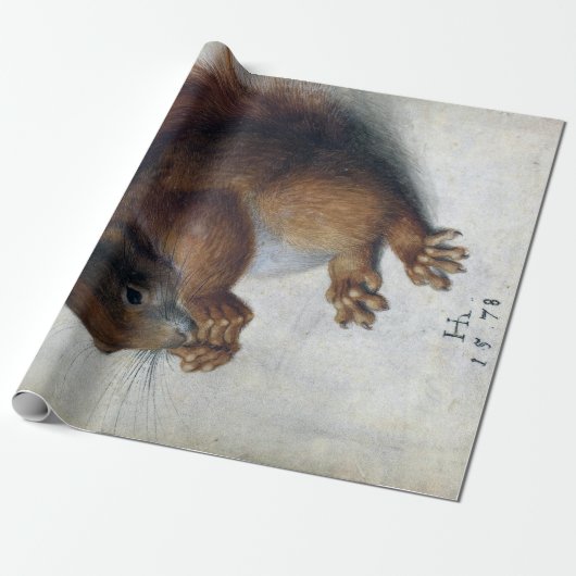 Hans Hoffmann Red Squirrel Cadeaupapier (Uitgerold)