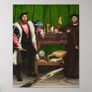 Hans Holbein de Younger - de ambassadeurs Poster