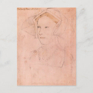 Hans Holbein de Younger-Queen Mary I Tudor Briefkaart