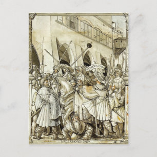 Hans Holbein- Vernedering van de keizer Valerian Briefkaart