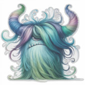 Hans - One-Eyed Monster Transparent Sticker (Voorkant)