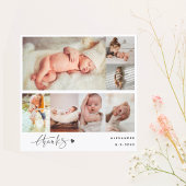 Hans photo de nouveau-né photo Collage Merci