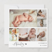 Hans photo de nouveau-né photo Collage Merci (Devant)