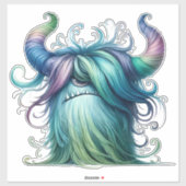 Hans - Sticker transparent monstre à un oeil (Feuille)