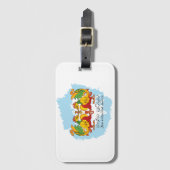 Hansa Puttuwa – Two Entwined Swans Bagagelabel (Voorkant (verticaal))